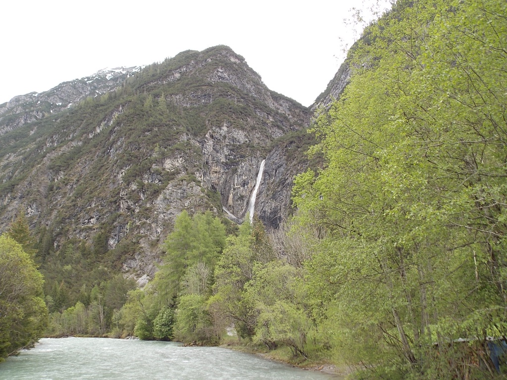 Lech Radweg Wasserfall